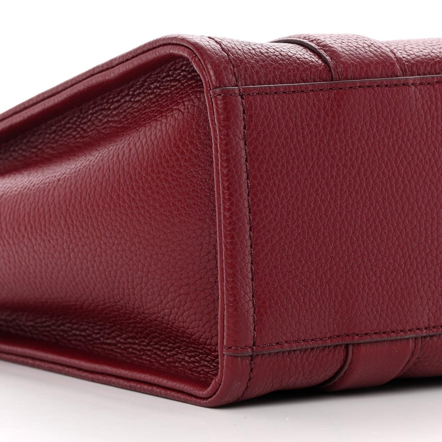 Marc Jacobs Grained Calfskin Small The Tote Bag Burgundy 10 of 15