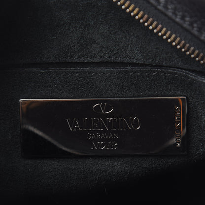 Valentino Garavani Grained Calfskin Onyx Rockstud Rolling Camera Crossbody Bag Black 6 of 10