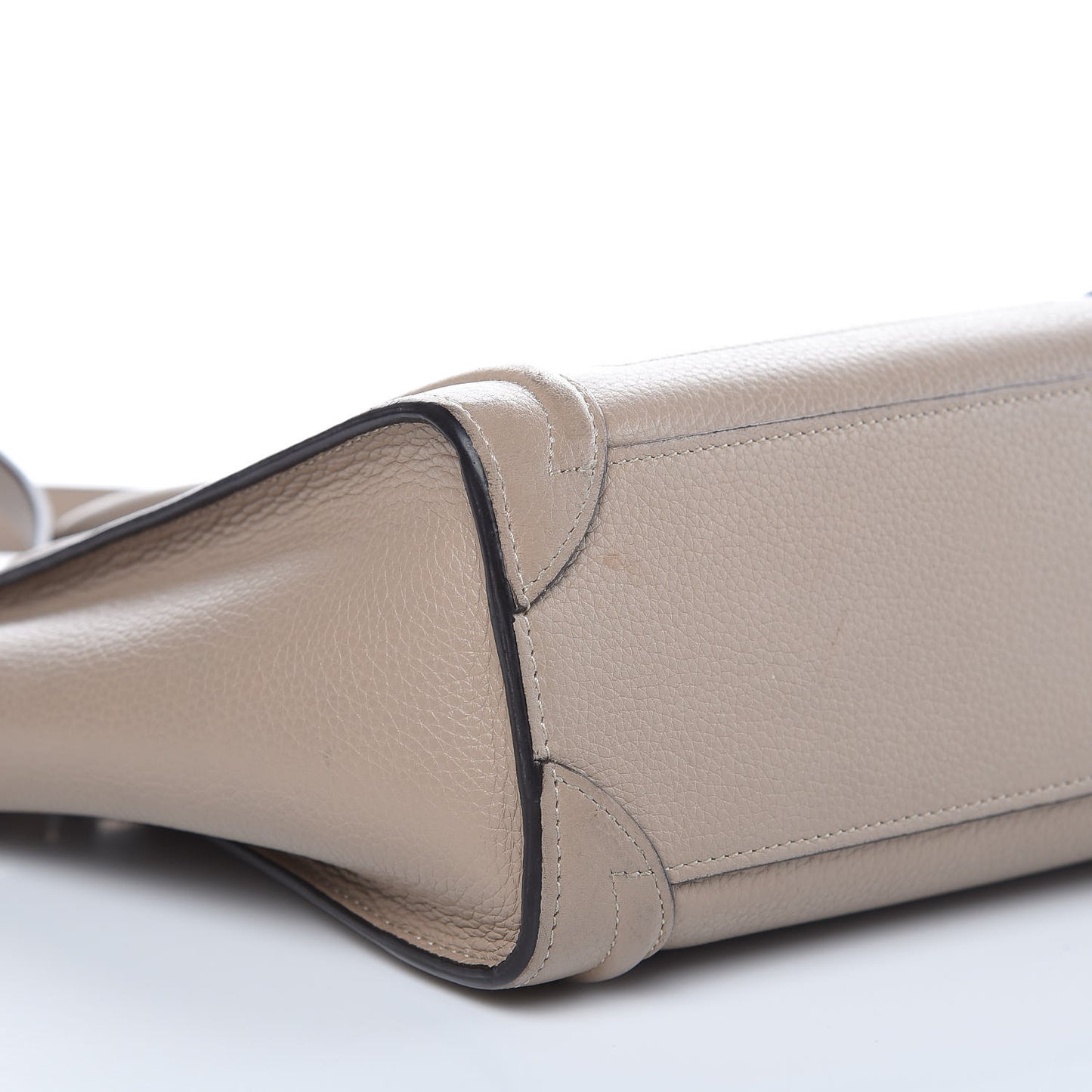 Drummed Calfskin Nano Luggage Dune