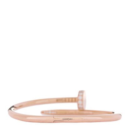 Cartier 18K Pink Gold Diamond Juste Un Clou Bracelet 15 3 of 7