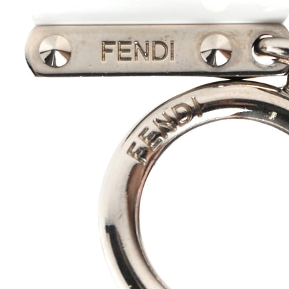 Fendi Fox Fur Shearling Crystal Pinky Punky Monster Bag Bug Charm Black Bubblegum 4 of 4