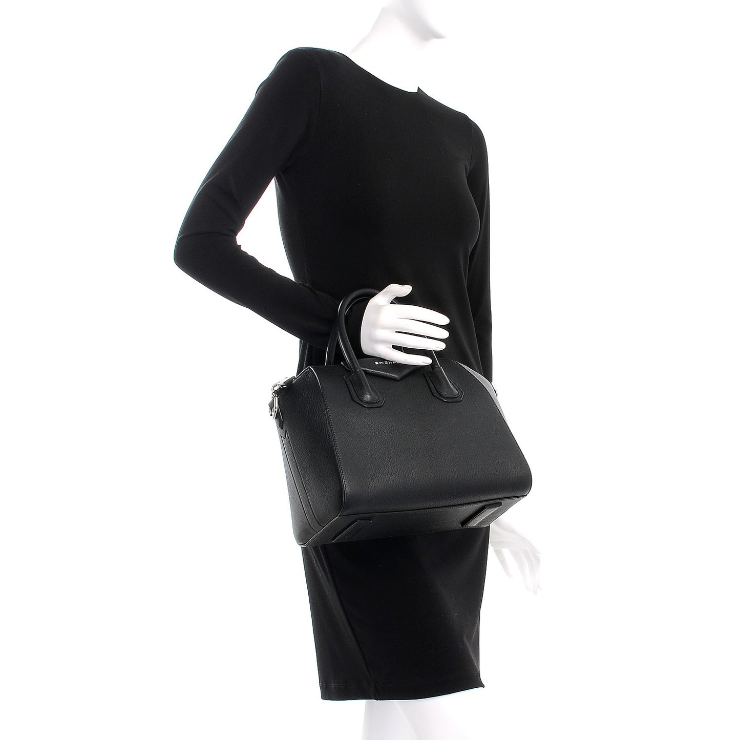 Sugar Goatskin Small Antigona Black