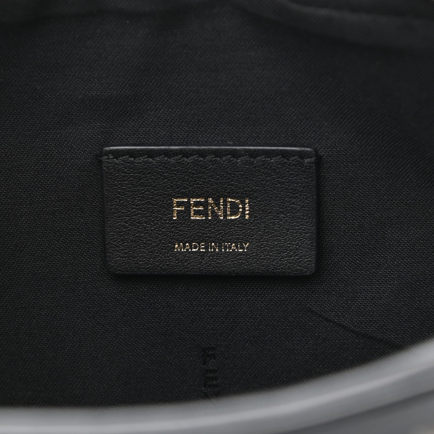 Fendi Vitello Century Bi-Color FF 1974 Embossed Mini Camera Case Maya Black 5 of 10