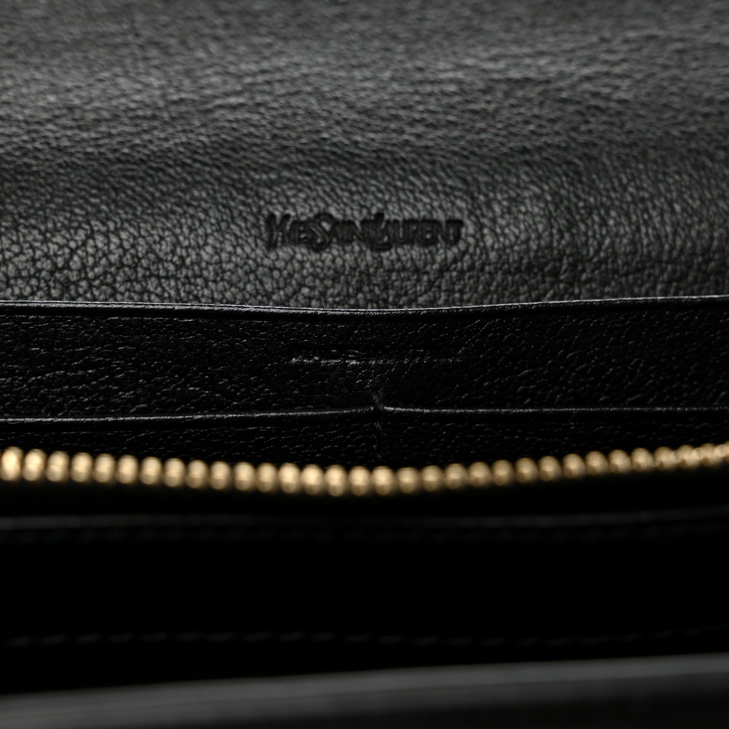 Saint Laurent Calfskin Monogram Belle de Jour Chain Clutch Black 7 of 10