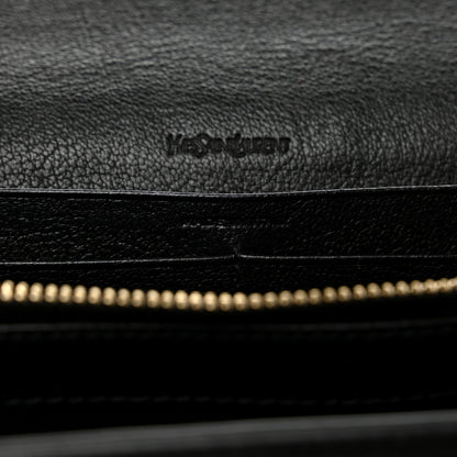 Saint Laurent Calfskin Monogram Belle de Jour Chain Clutch Black 7 of 10