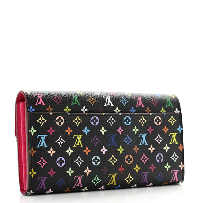 Louis Vuitton Monogram Multicolor Sarah Wallet NM Black Grenade 3 of 11