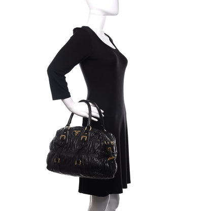Prada Nappa Gaufre Tote Black 2 of 19
