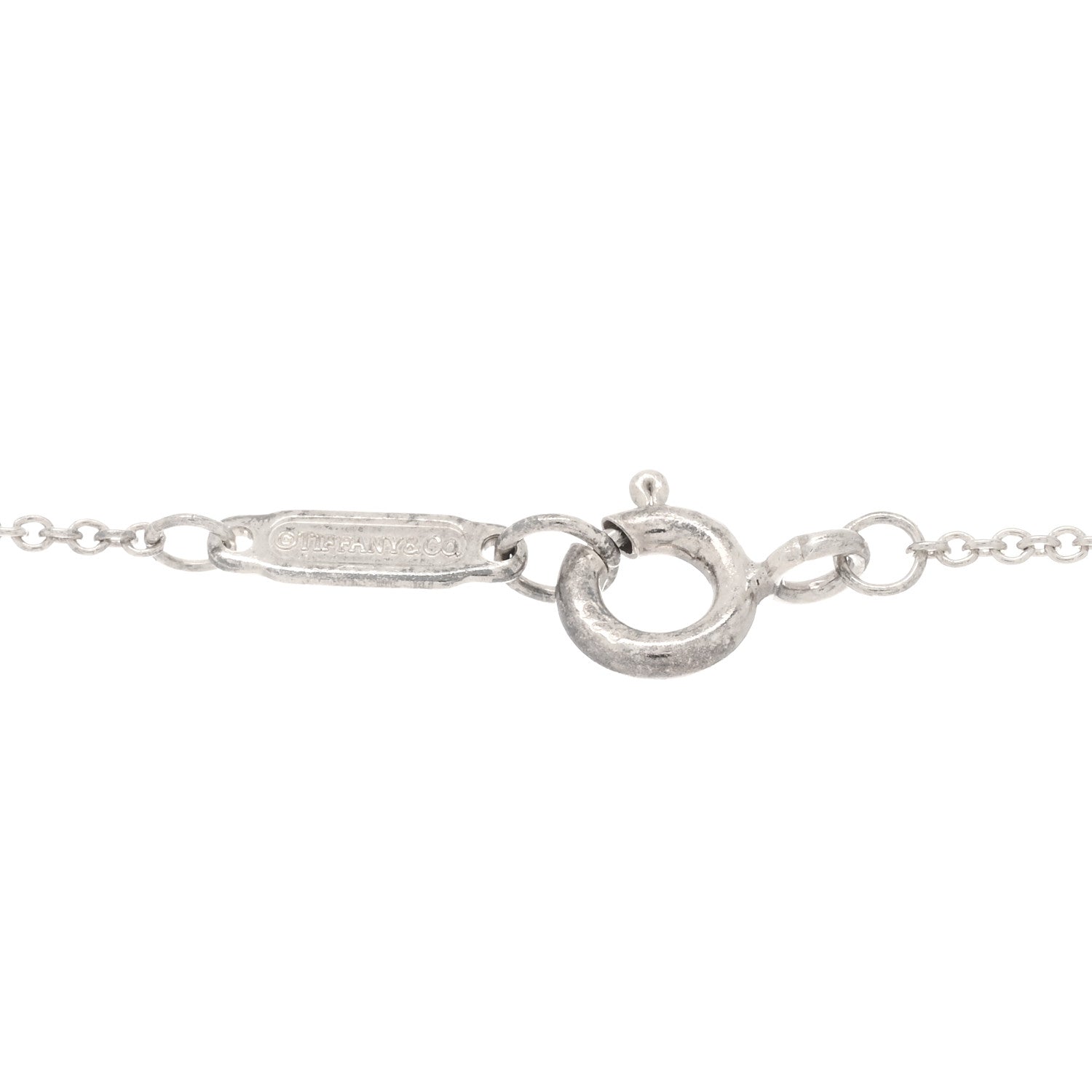 Tiffany Sterling Silver Rubedo 1837 Circles Pendant Necklace 3 of 3