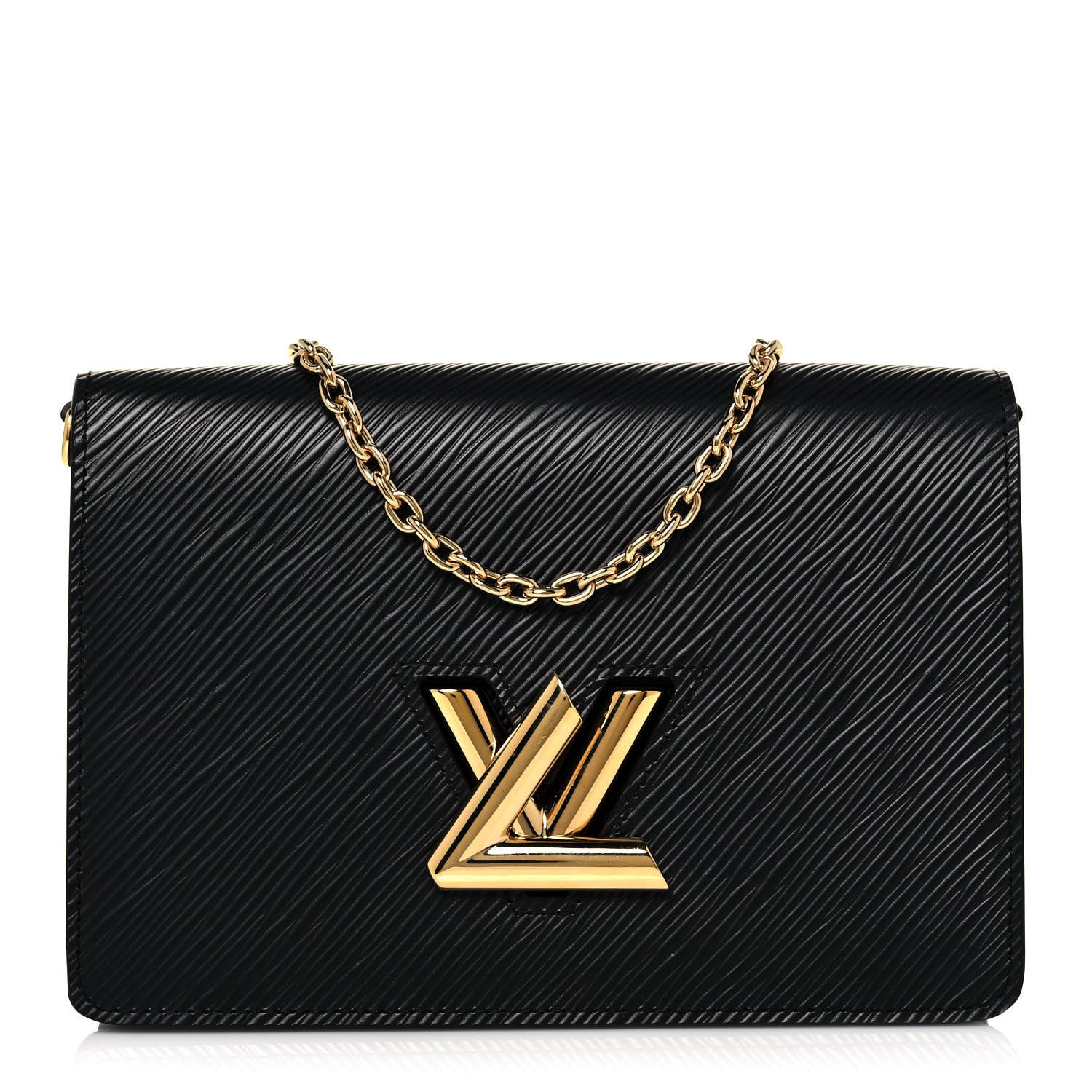Louis Vuitton Epi Twist Belt Chain Wallet Black 1 of 12