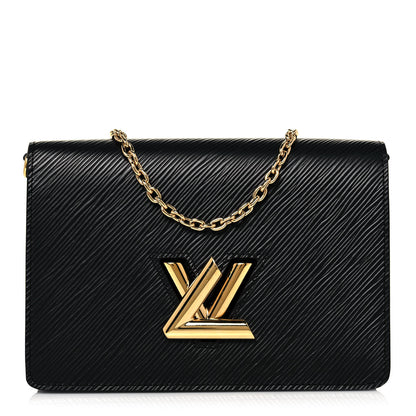 Louis Vuitton Epi Twist Belt Chain Wallet Black 1 of 12