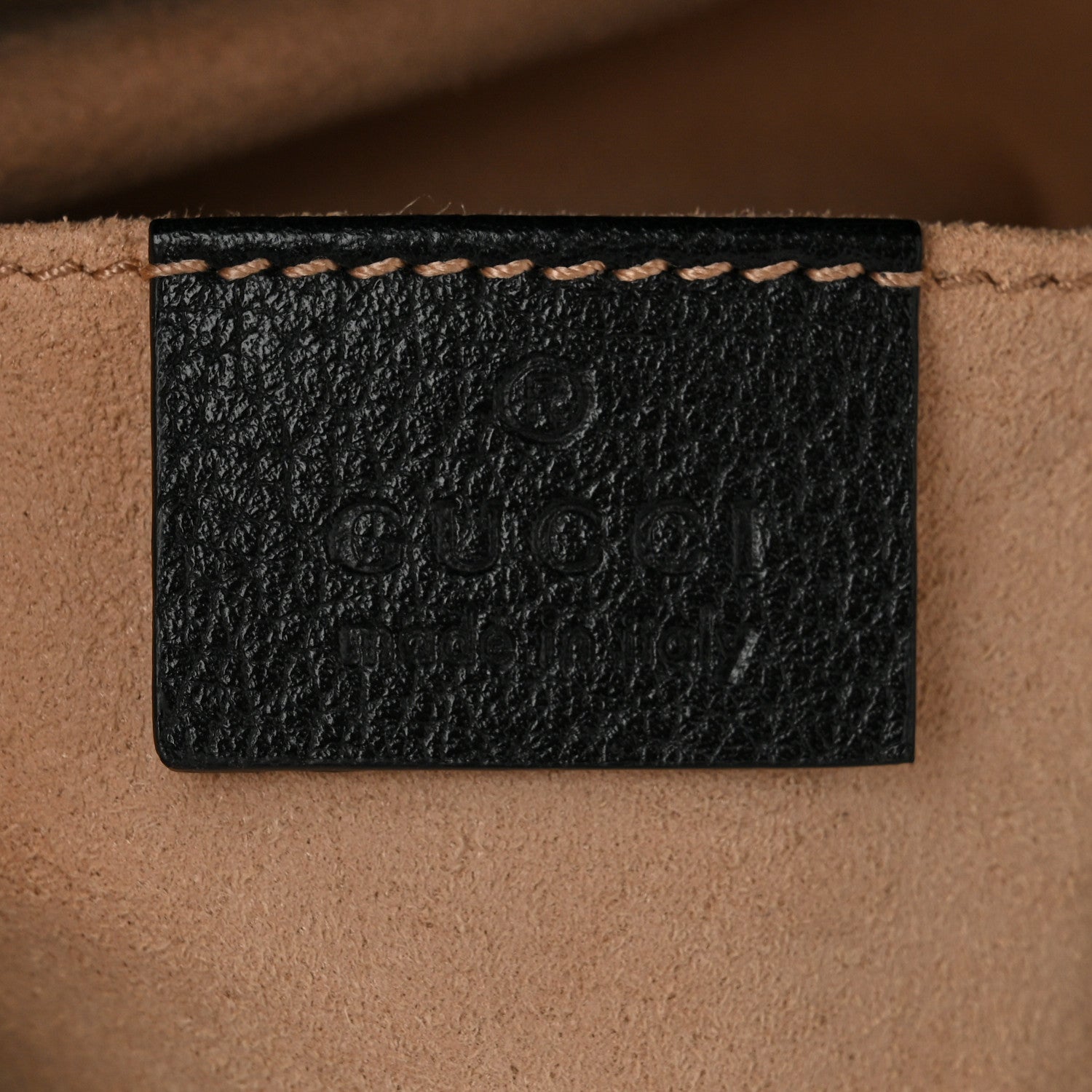 Gucci Glazed Textured Calfskin Web Small Ophidia Bucket Bag Black 6 of 10