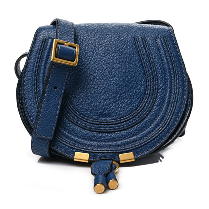 Chloe Calfskin Mini Marcie Round Crossbody Bag Royal Navy 1 of 7
