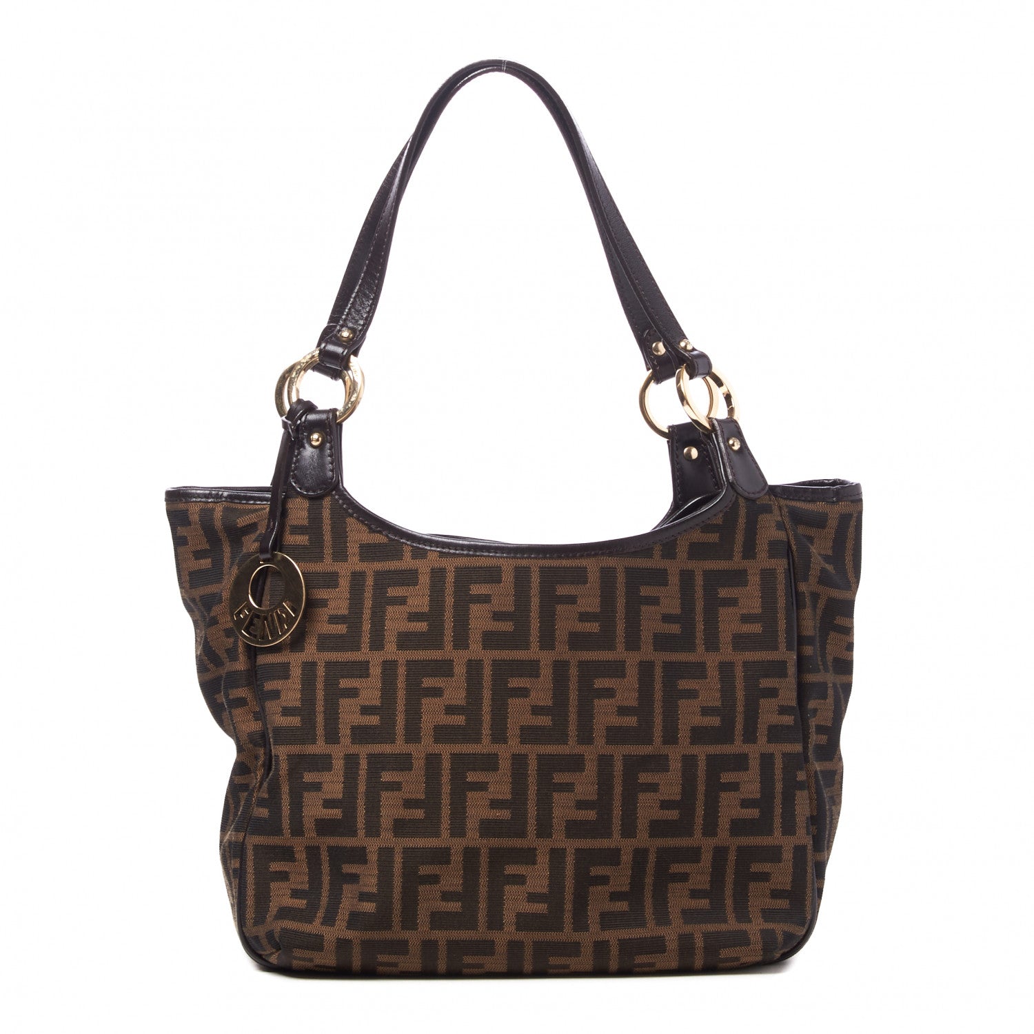 Fendi Zucca Small Chef Shopping Tote Tobacco Moro 1 of 7