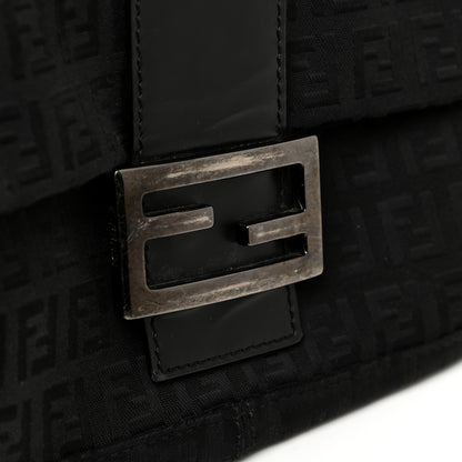 Fendi Zucchino Baguette Black 14 of 14