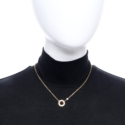 Cartier 18K Yellow Gold 2 Diamond LOVE Necklace 2 of 5