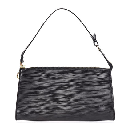 Louis Vuitton Epi Pochette Accessories 24 Black 1 of 10