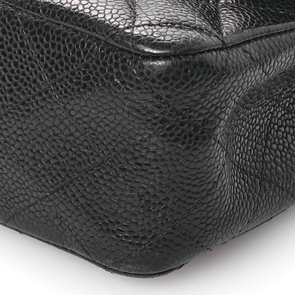 Chanel Caviar Quilted Medium Double Flap Black 10 of 13