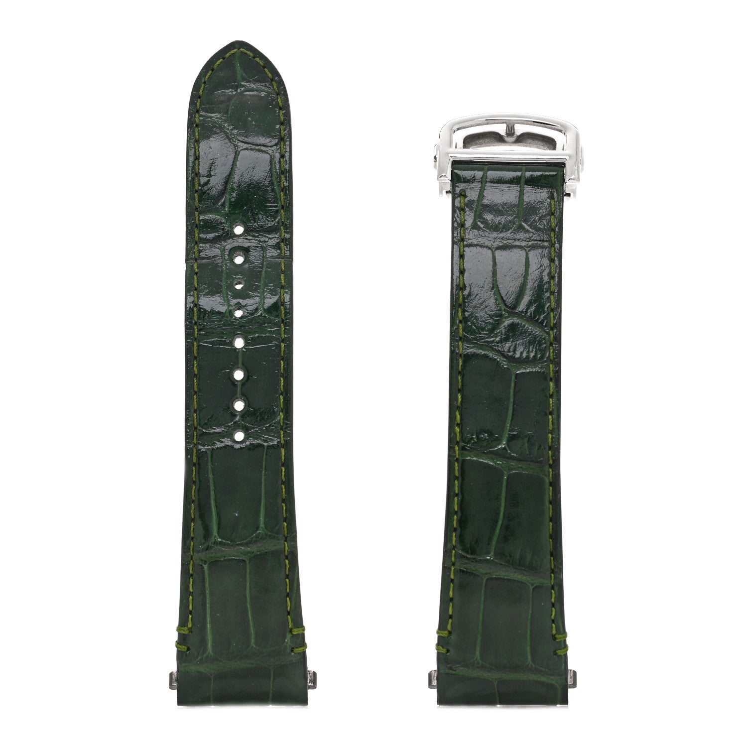 Cartier Stainless Steel 39.8mm Santos De Cartier Automatic Watch Green 5 of 6