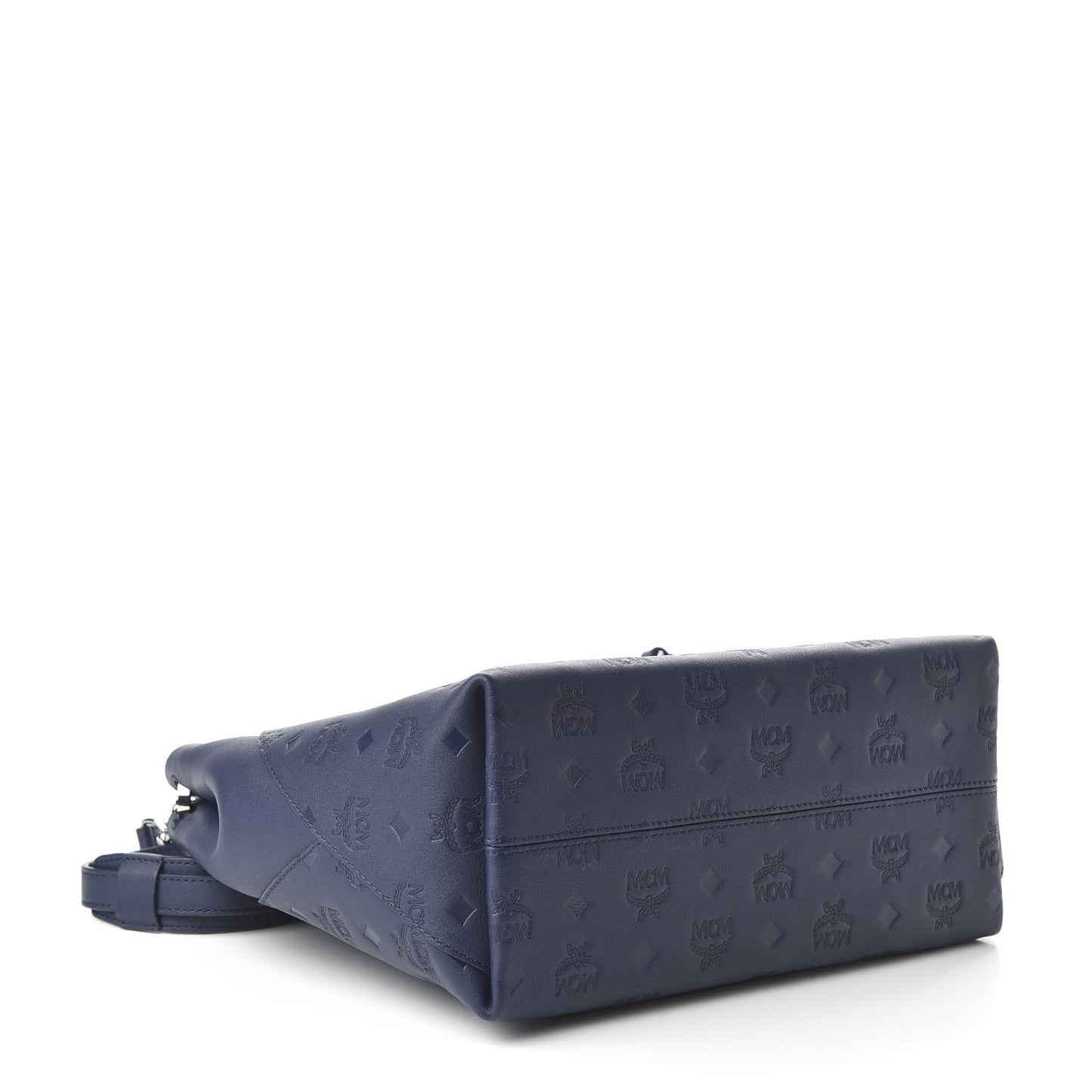 Calfskin Ottomar Monogram Medium Klara Hobo Navy Blue