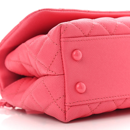 Chanel Caviar Quilted Incognito Mini Coco Handle Flap Pink 8 of 9