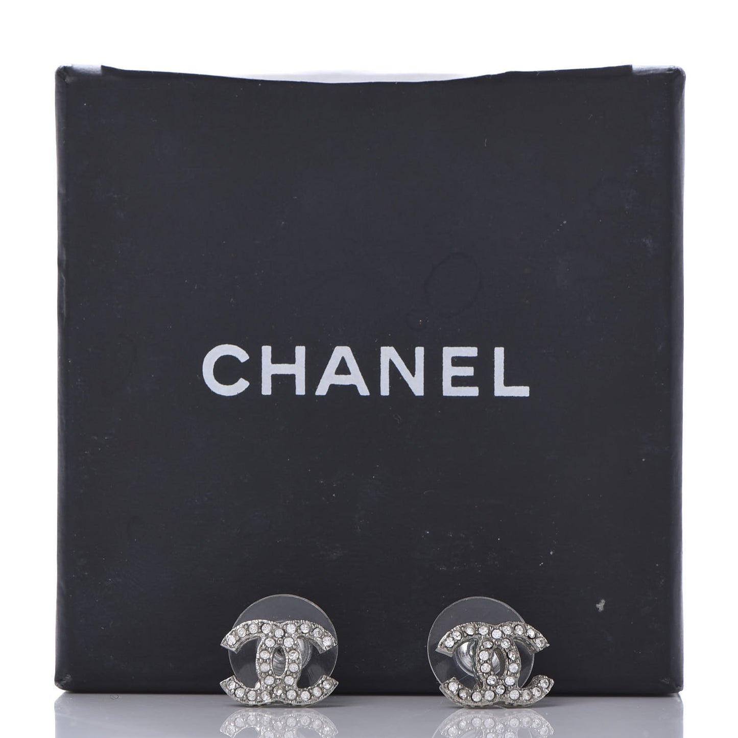 Crystal Mini Timeless CC Earrings Silver