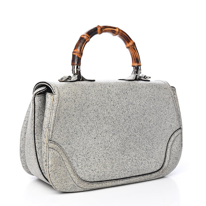 Gucci Calfskin Large New Bamboo Top Handle Bag Light Grey 2 of 10