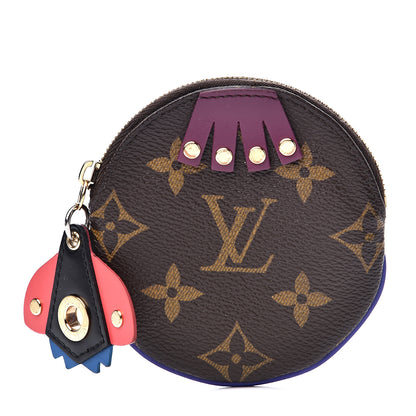 Louis Vuitton Monogram Totem Round Coin Purse Magenta 1 of 6