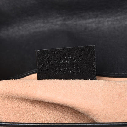 Gucci Calfskin Matelasse Mini GG Marmont Shoulder Bag Black 7 of 10