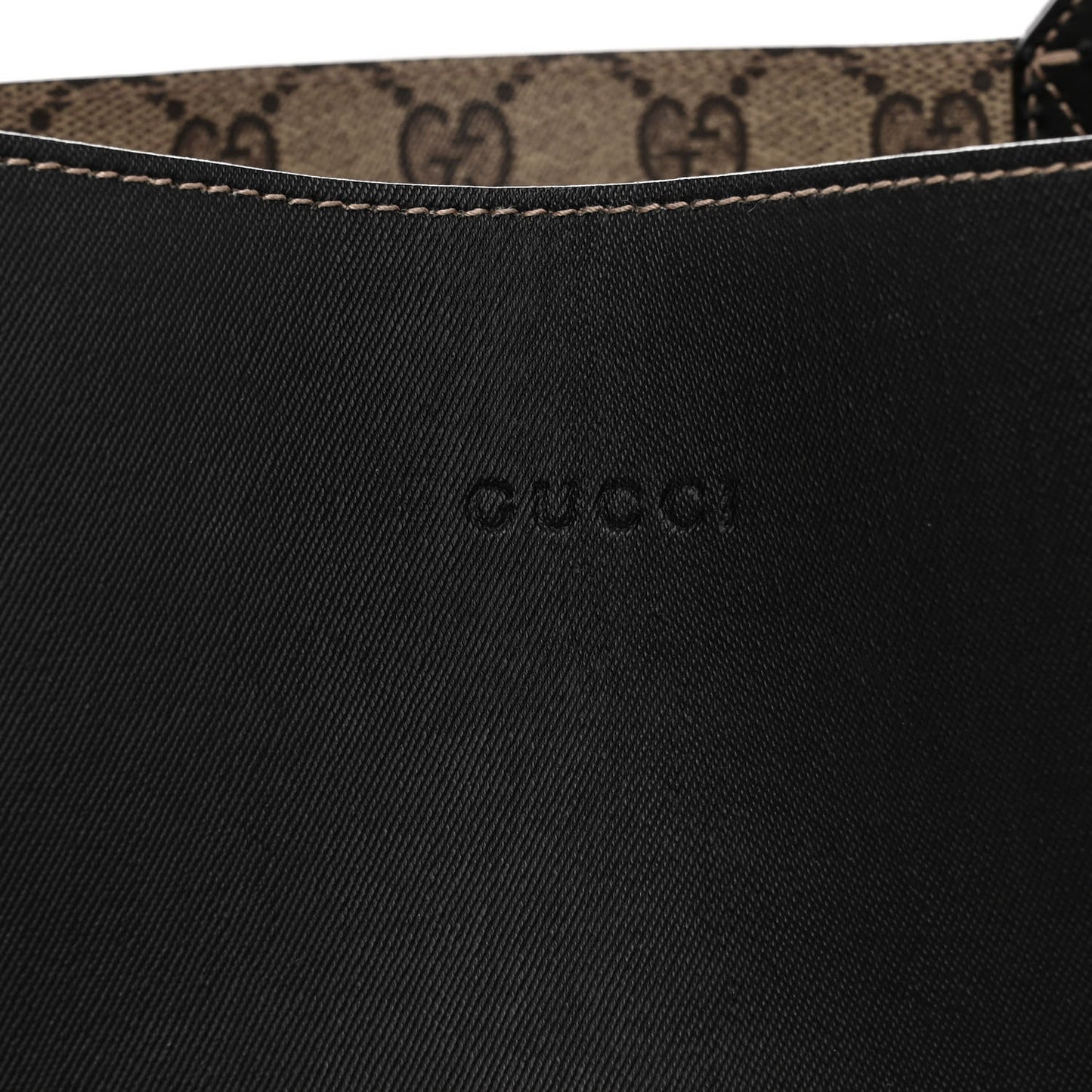 Calfskin GG Supreme Monogram Medium Reversible Tote Black
