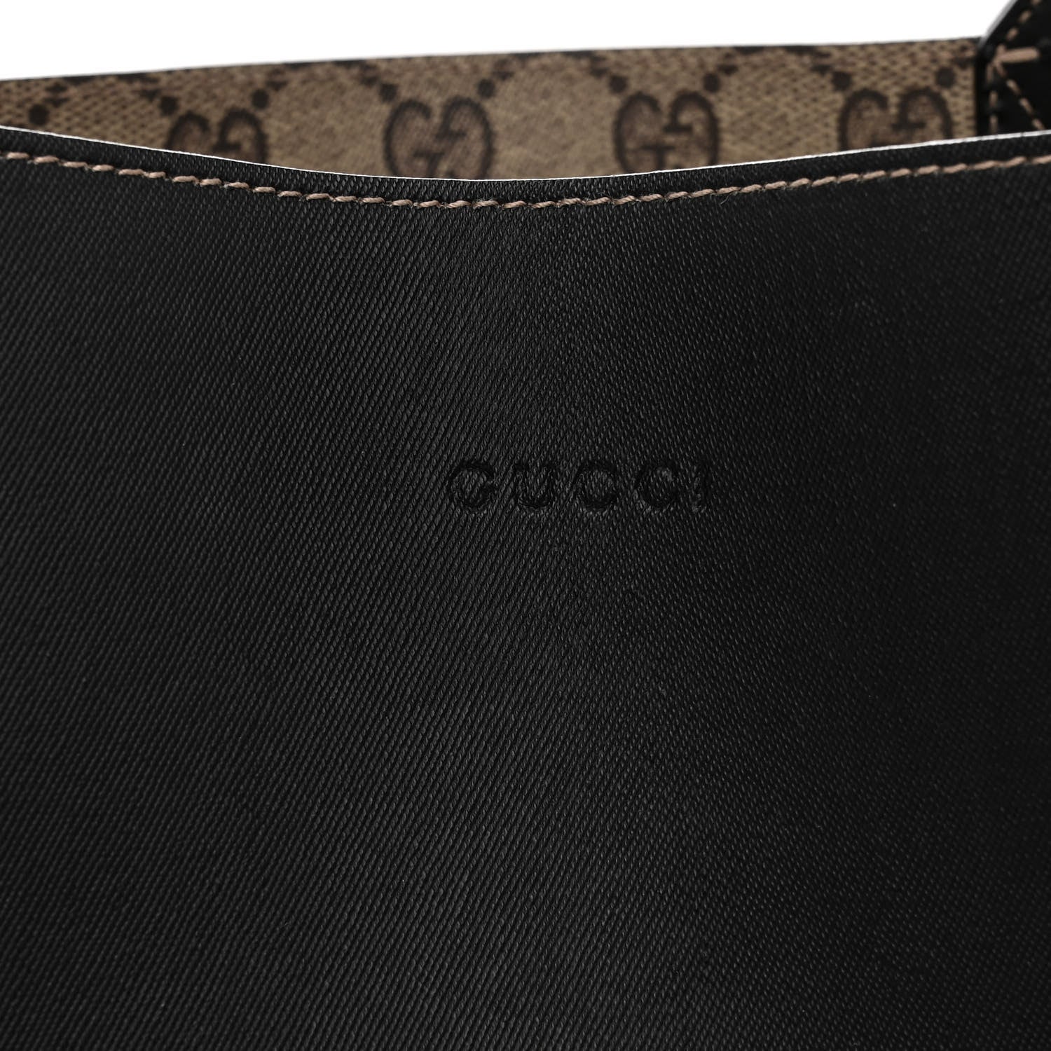 Gucci Calfskin GG Supreme Monogram Medium Reversible Tote Black 12 of 16