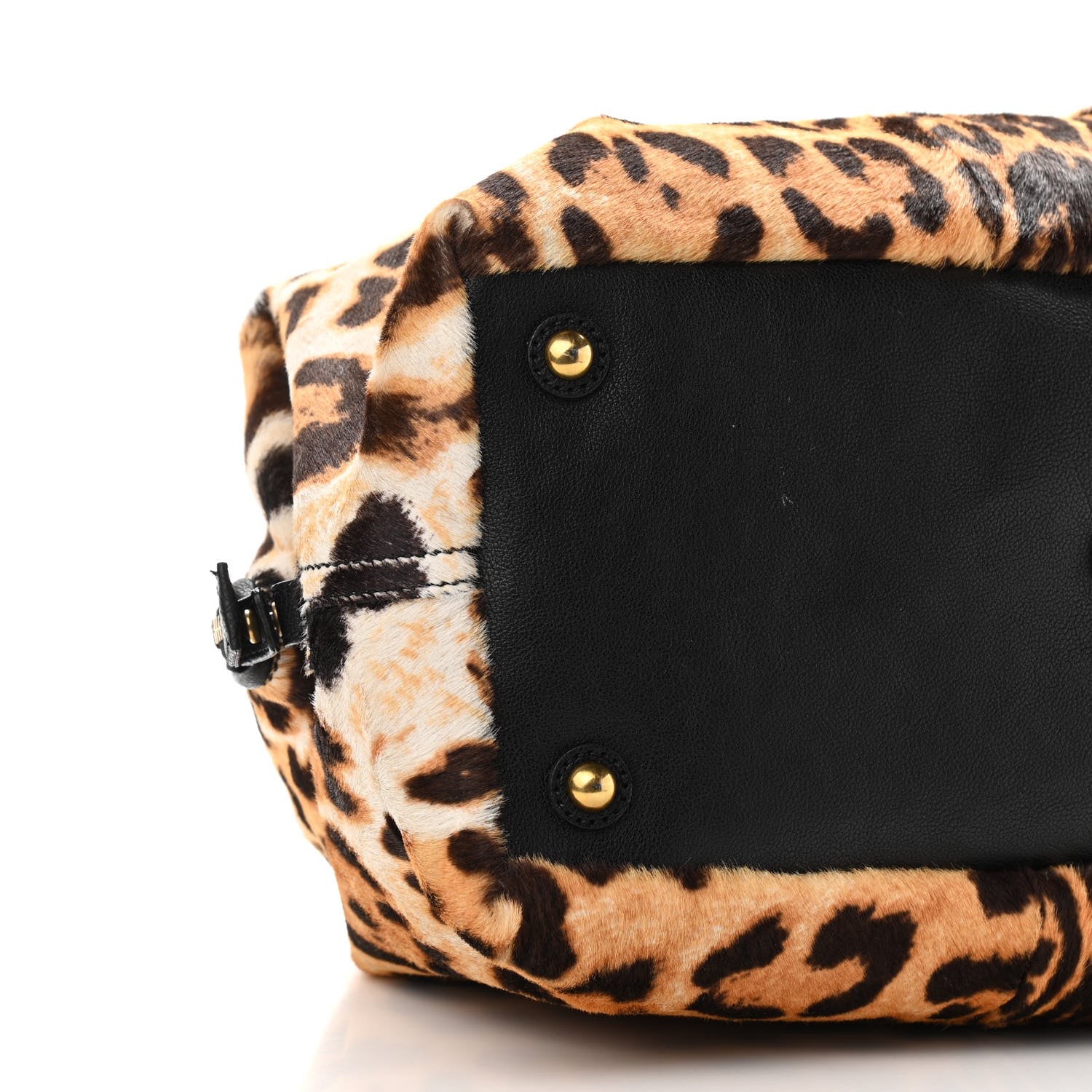 Saint Laurent Pony Hair Leopard Print Tote Black 9 of 15