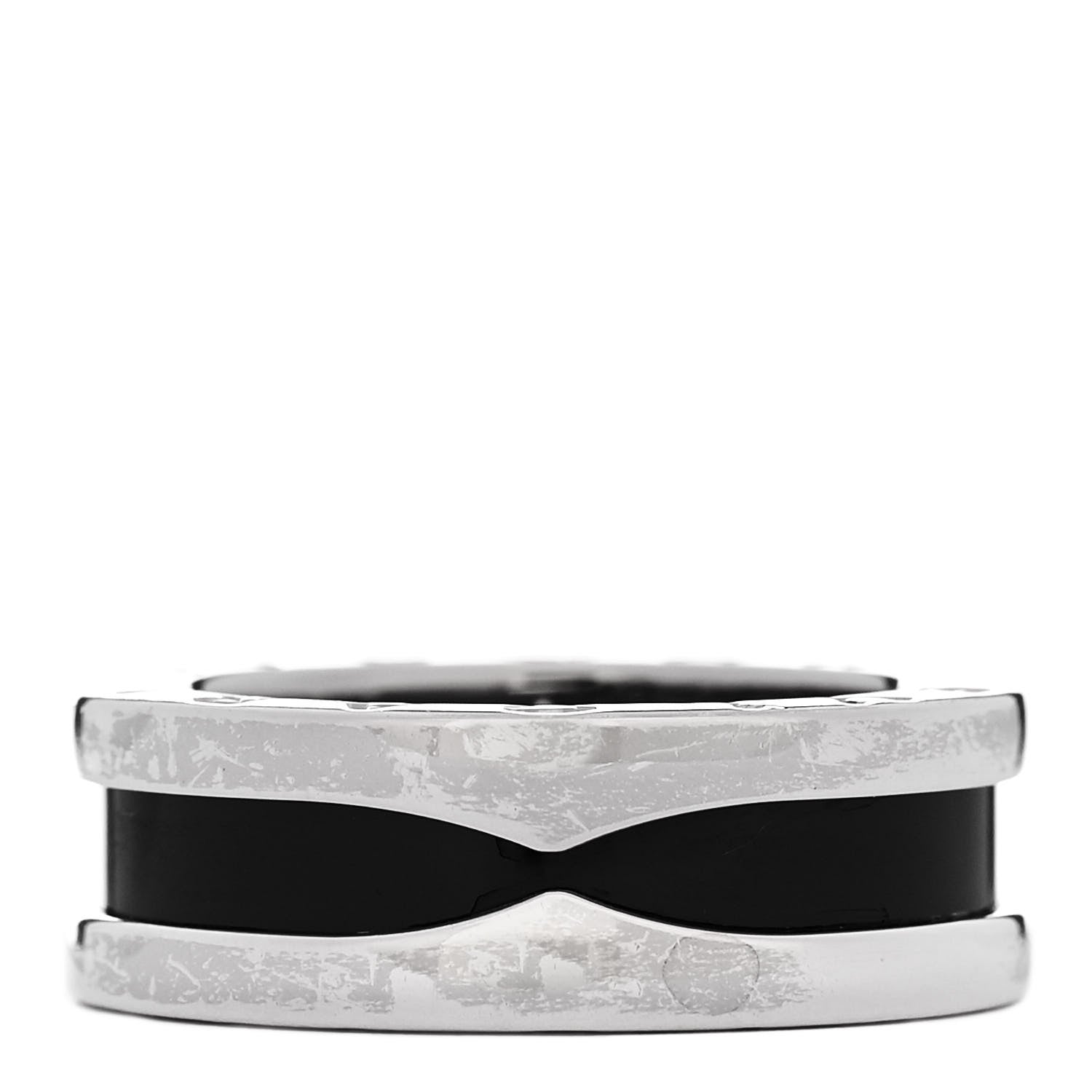 Bulgari Sterling Silver Ceramic Save The Children One-Band Ring 48 4.5 3 of 6
