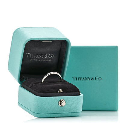 Tiffany Platinum Diamond Elsa Peretti Band Ring 52 6 6 of 6