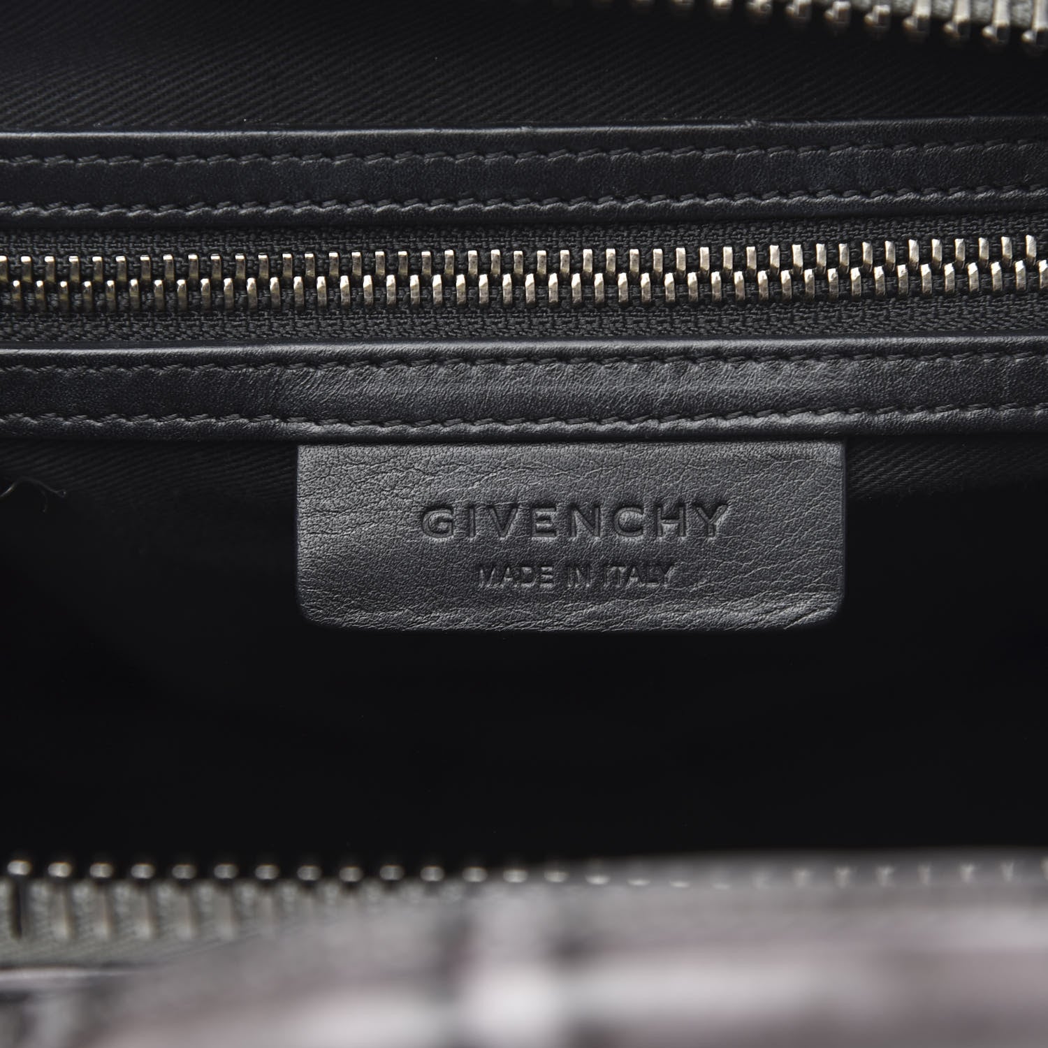 Givenchy Calfskin Crocodile Embossed 3D Stud Medium Antigona Storm Grey 6 of 12