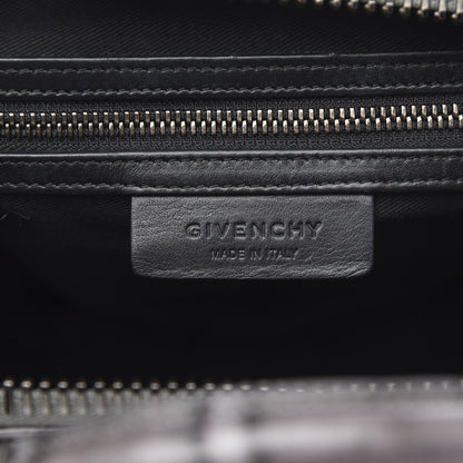 Givenchy Calfskin Crocodile Embossed 3D Stud Medium Antigona Storm Grey 6 of 12