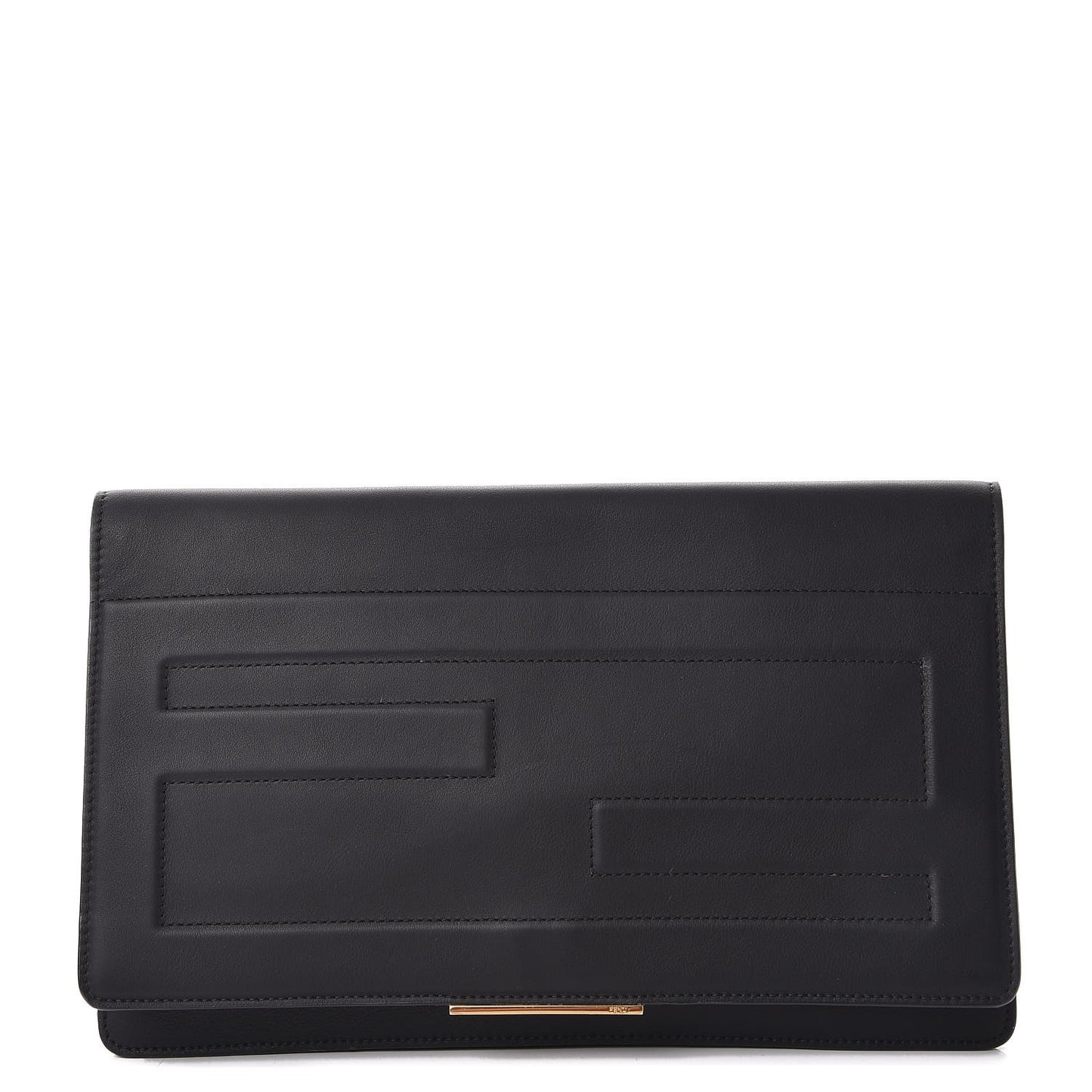 Vitello Flamingo Tube Macro Clutch Black