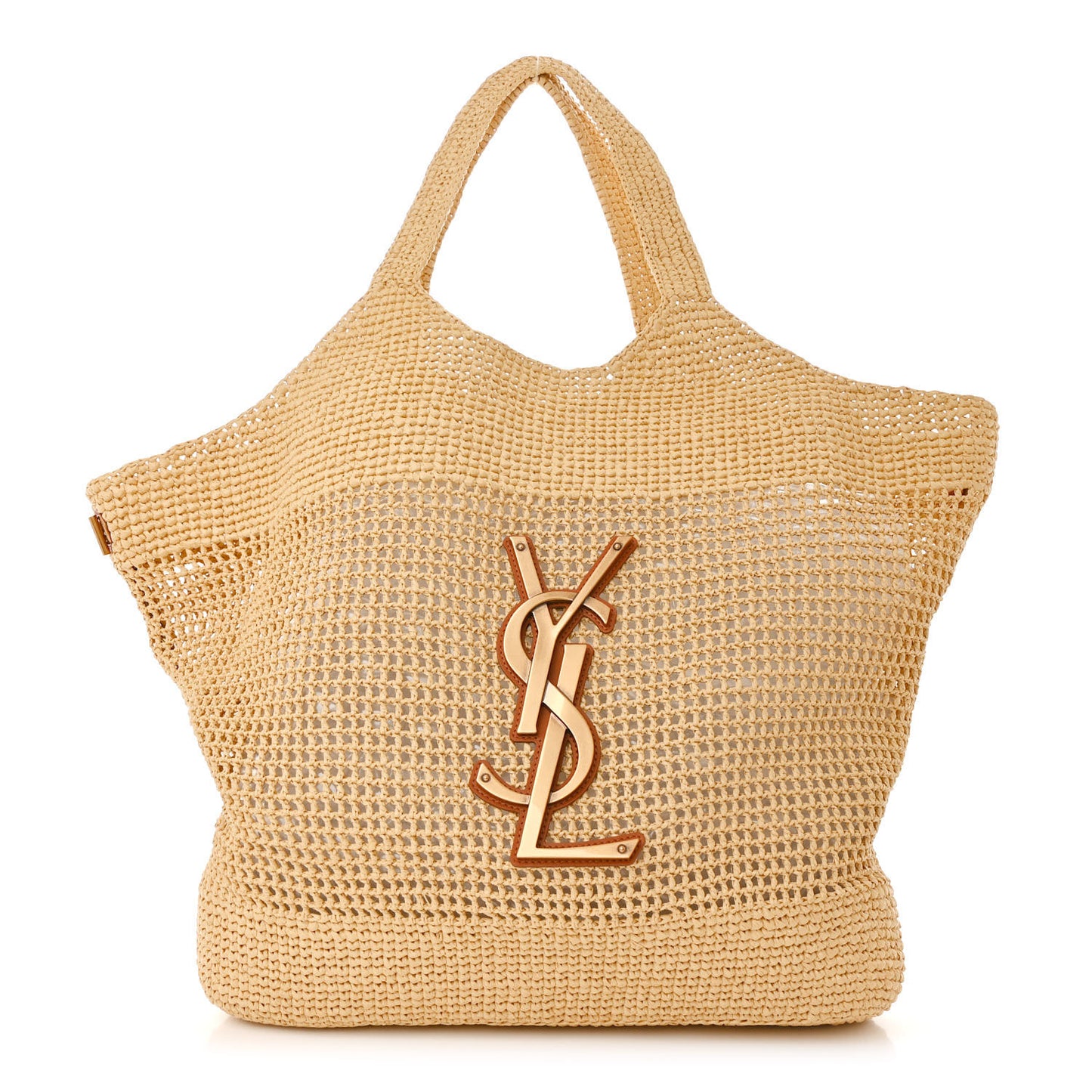 Raffia Icare Shopping Tote Natural
