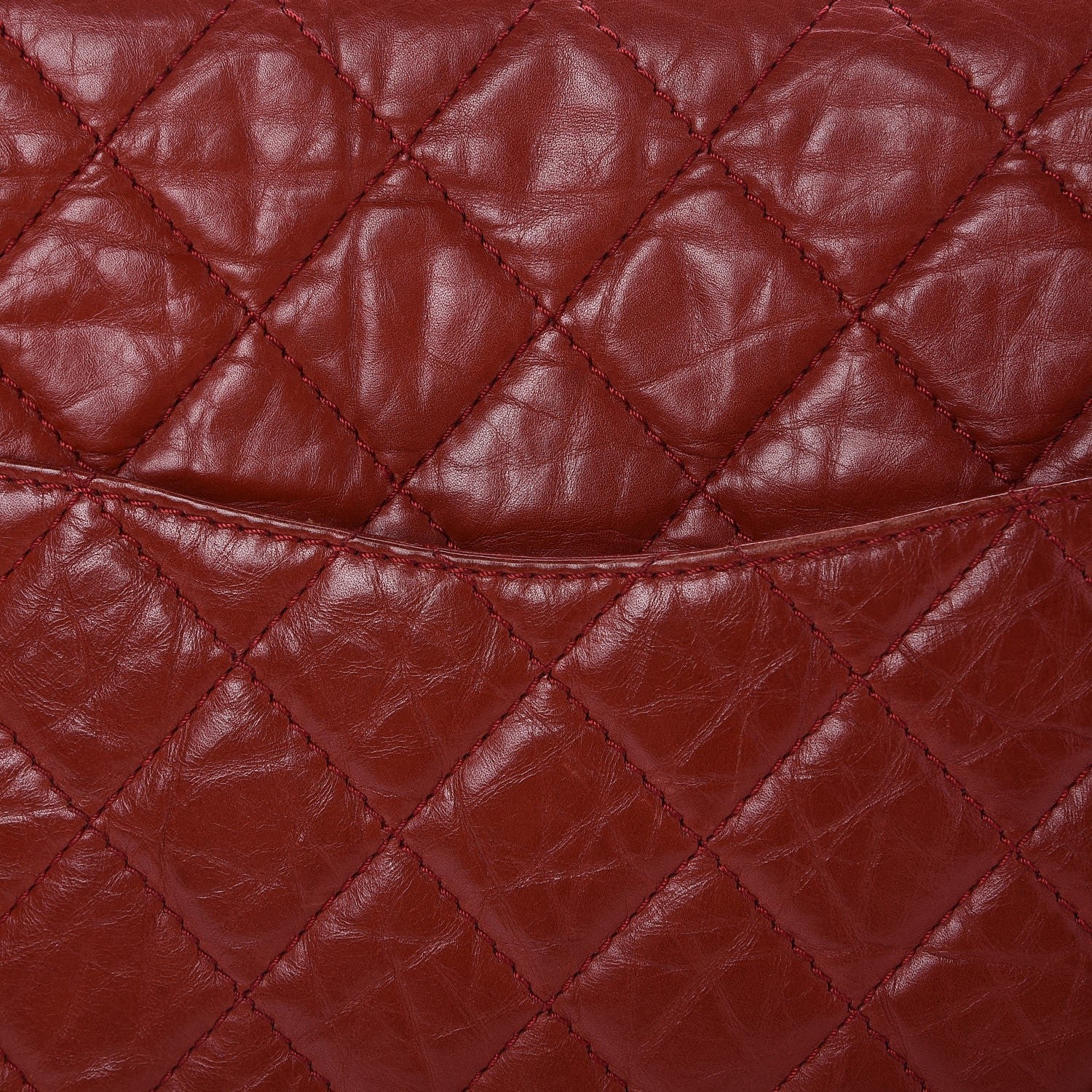 Chanel Aged Calfskin Quilted 2.55 Reissue 227 Flap Red 11 of 11