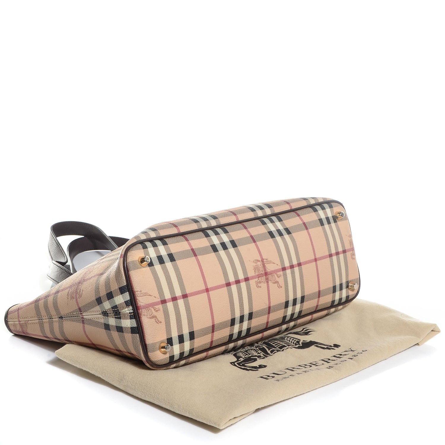 Burberry Haymarket Check Medium Tote Chocolate 4 of 11