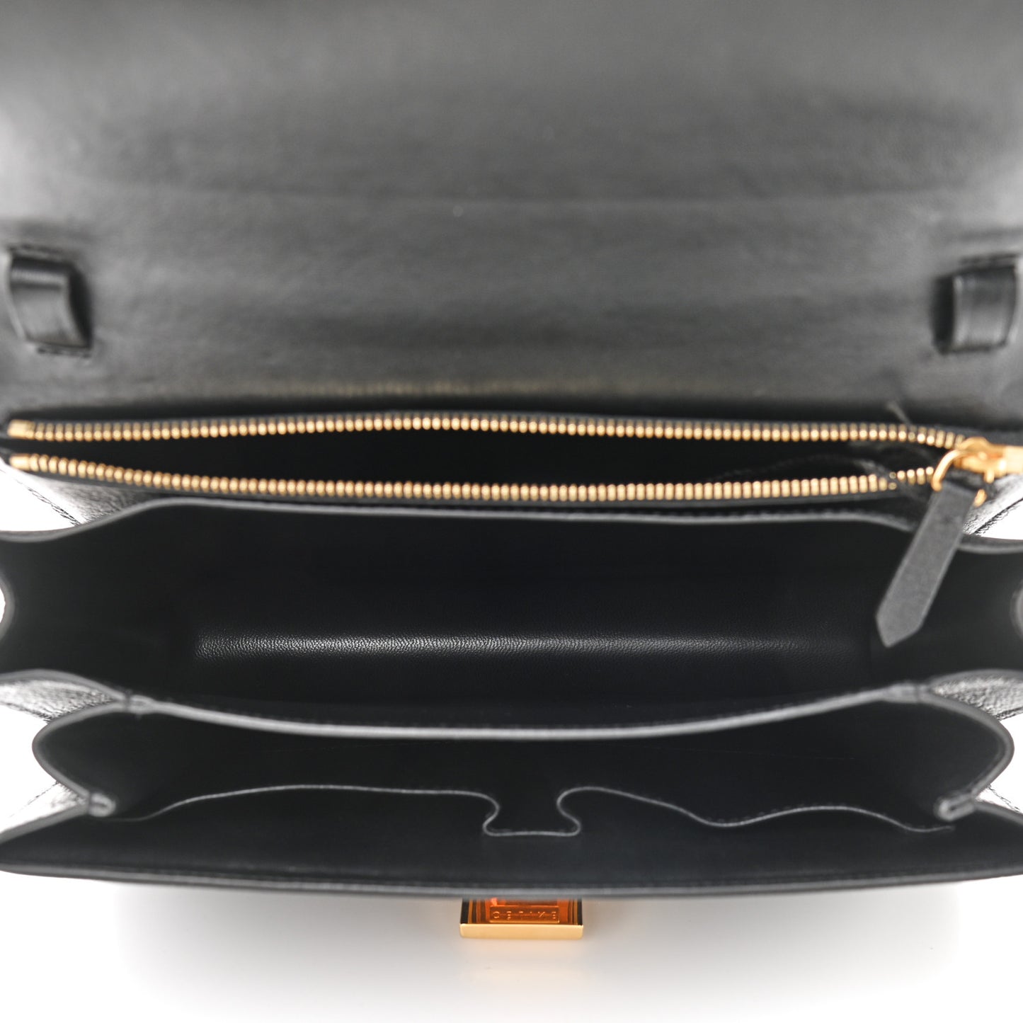 Goatskin Medium Classic Box Flap Bag Black