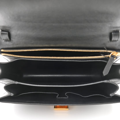 Celine Goatskin Medium Classic Box Flap Bag Black 5 of 11