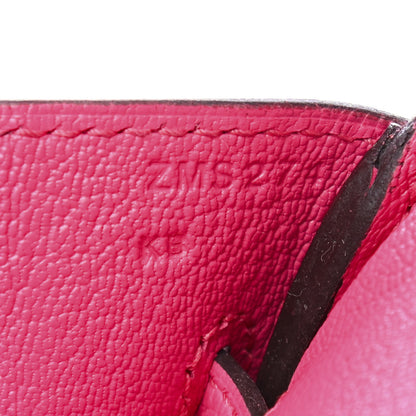 Hermes Taurillon Clemence Birkin 30 Rose Shocking 6 of 9