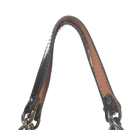 Fendi Nappa Patent Large B Bag Osso Black 5 of 5