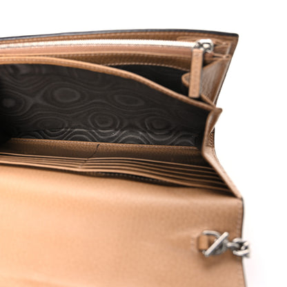 Gucci Dollar Calfskin Crystal Mini Dionysus Chain Wallet Natural Tan Black Diamond 5 of 10