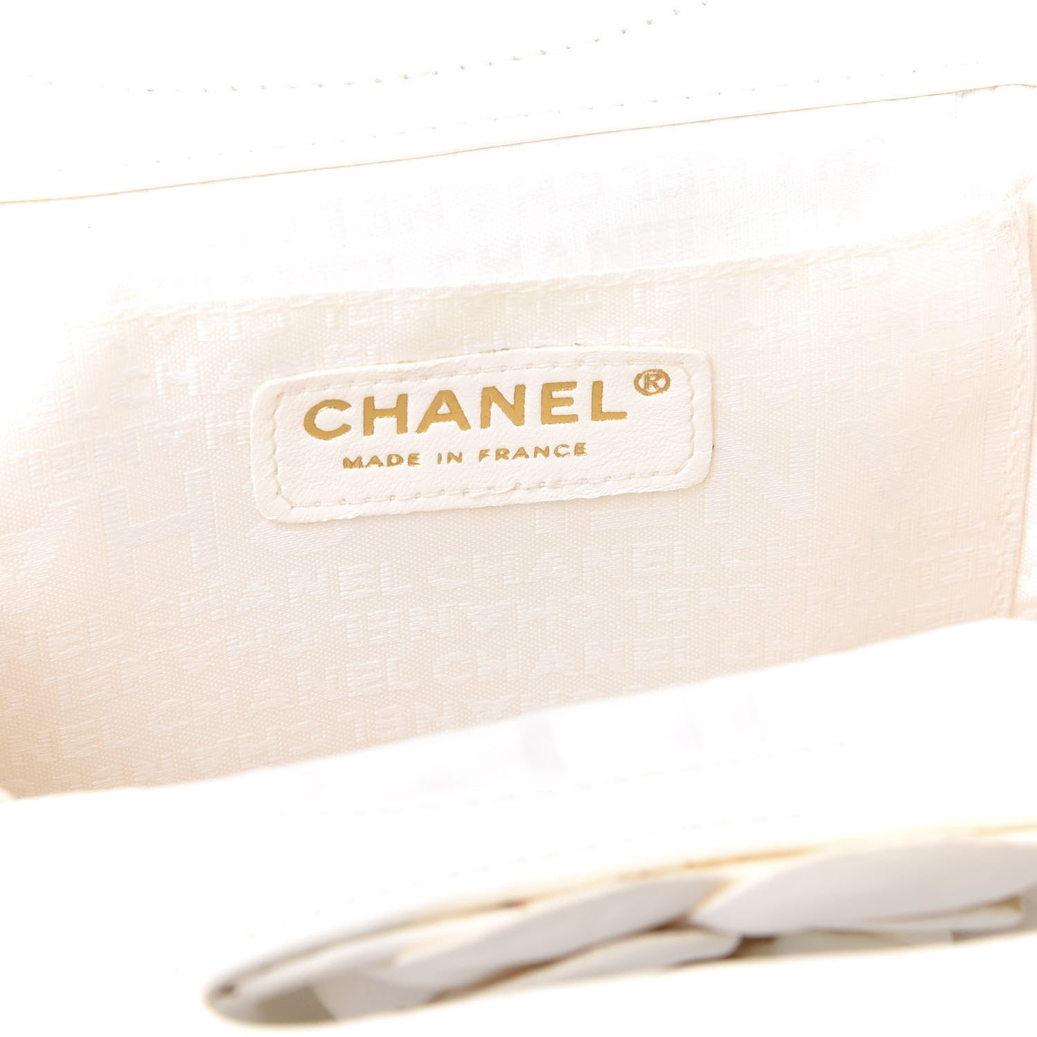 Chanel Lambskin Camellia Handbag White 7 of 9