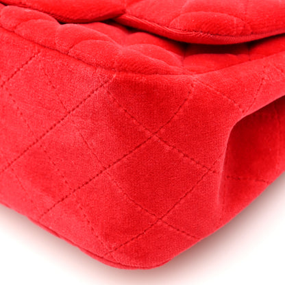 Chanel Velvet Quilted Mini Square Flap Red 10 of 10