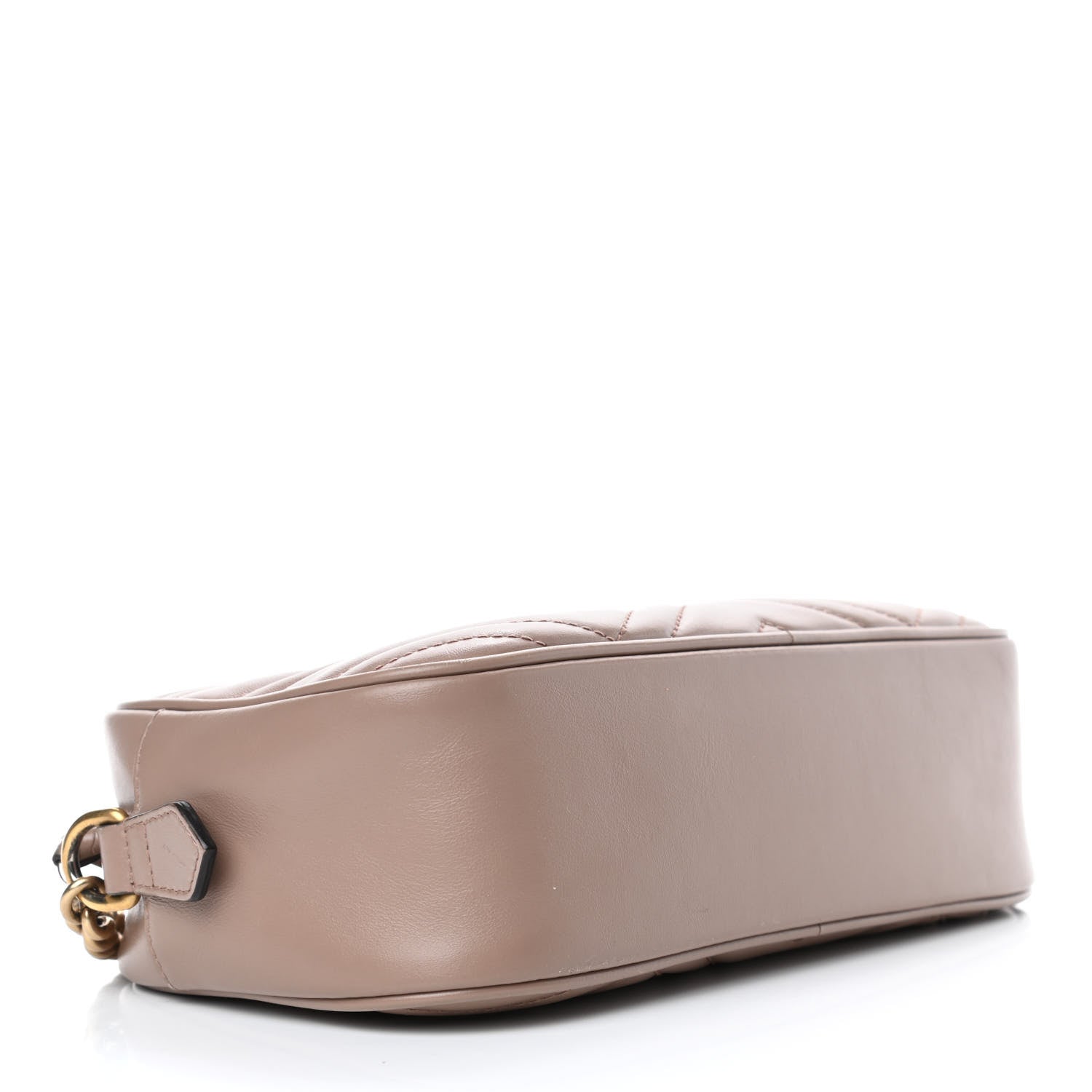 Gucci Calfskin Matelasse Small GG Marmont Chain Shoulder Bag Porcelain Rose 3 of 9