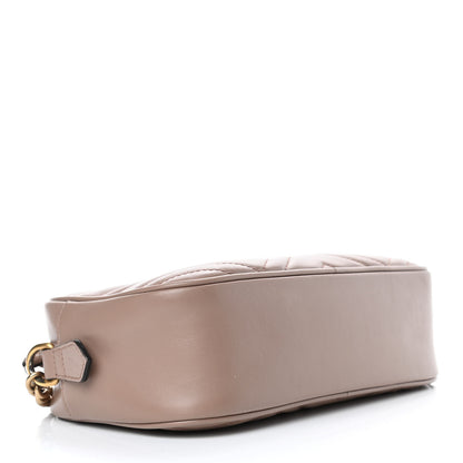 Gucci Calfskin Matelasse Small GG Marmont Chain Shoulder Bag Porcelain Rose 3 of 9