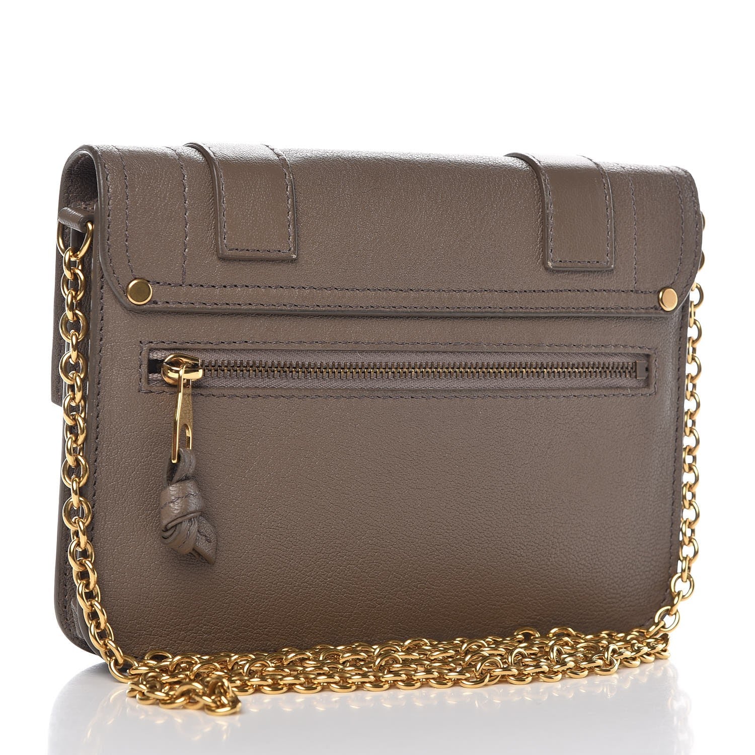 Proenza Schouler Lambskin PS1 Large Chain Wallet Smoke 3 of 9