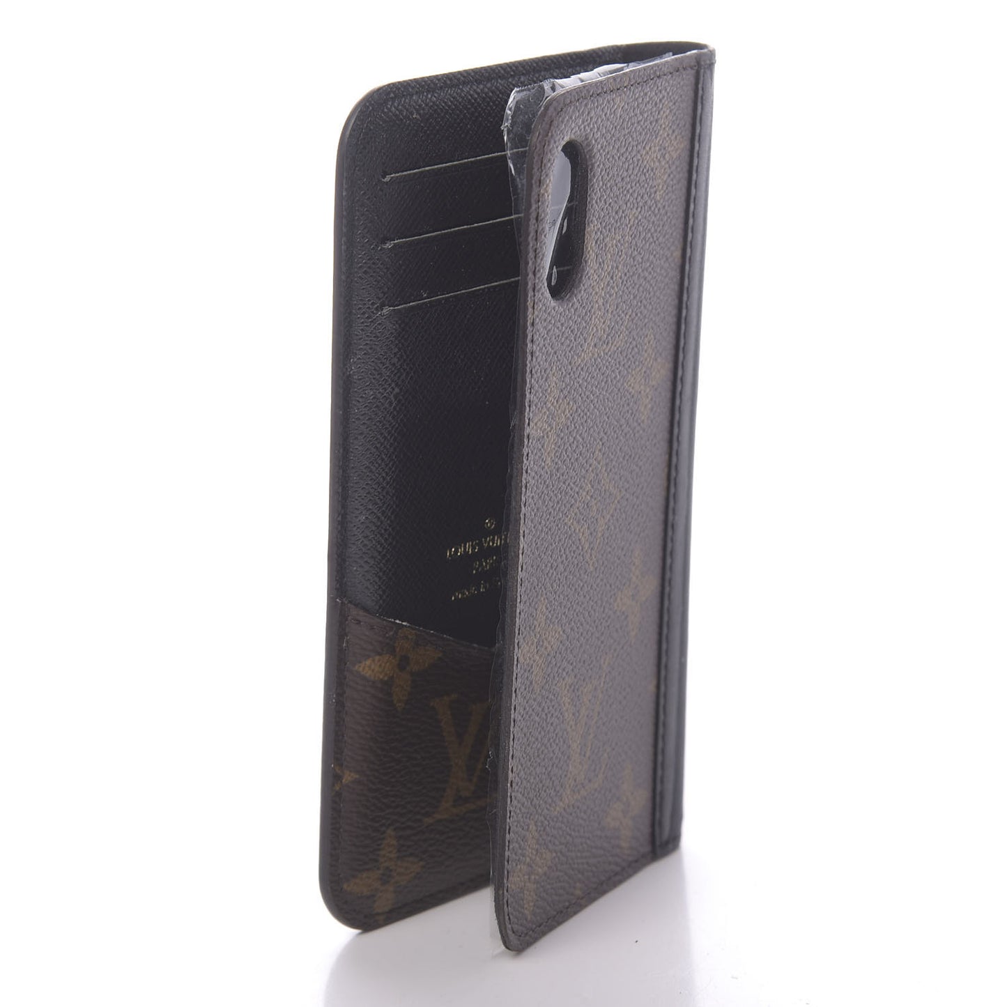 Monogram iPhone XS Folio Case Black